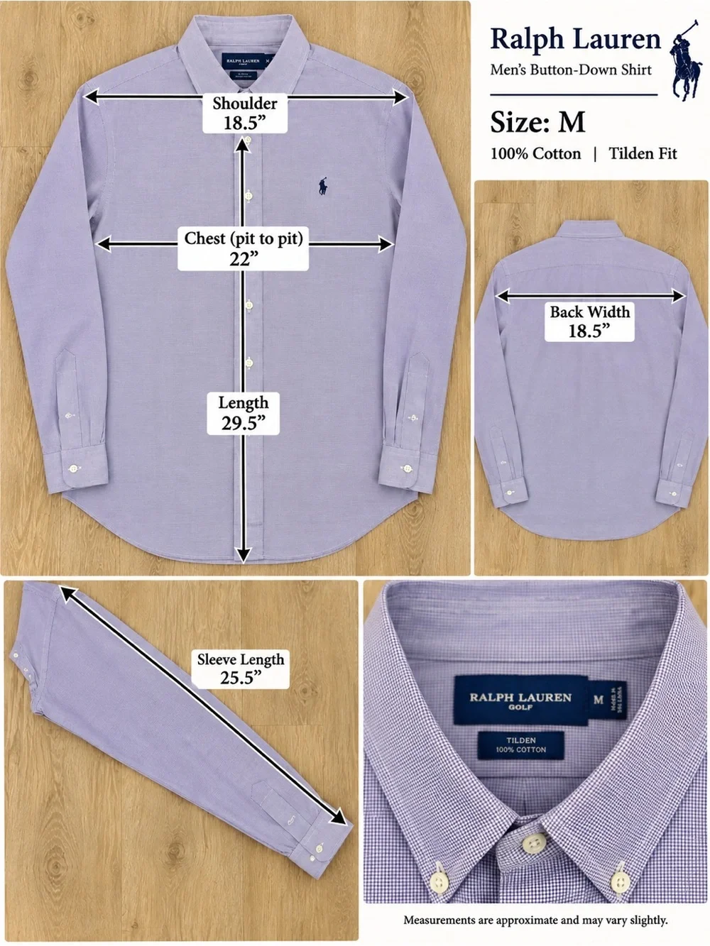 Polo by Ralph Lauren Lavender Button-Down Shirt with Navy Pony